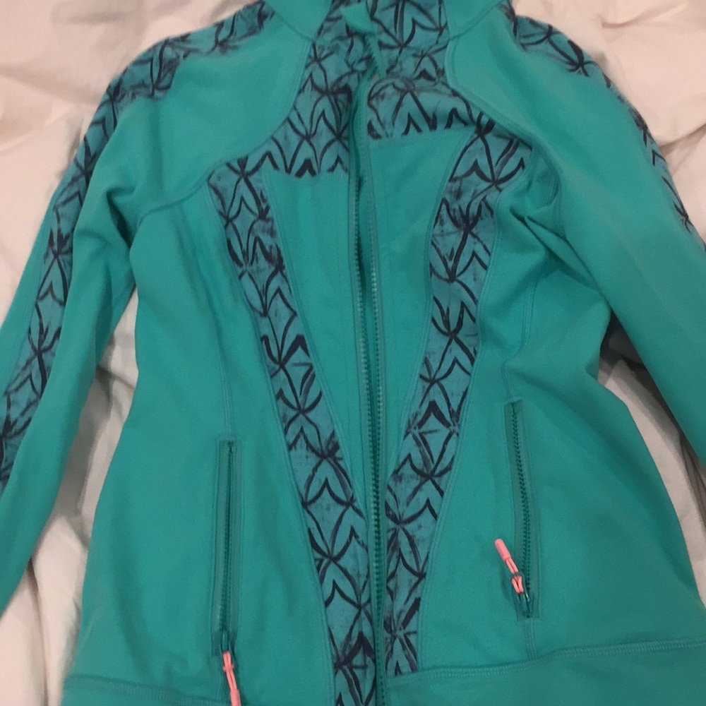 Teal Ivivva zipup running jacket